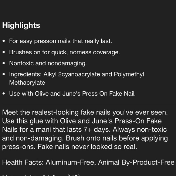 Set of *20* Olive and June individual nail glue tubes - Picture 3 of 3